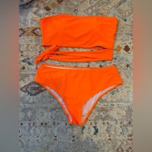 Never Worn SHEIN Bright Orange Bikini Set